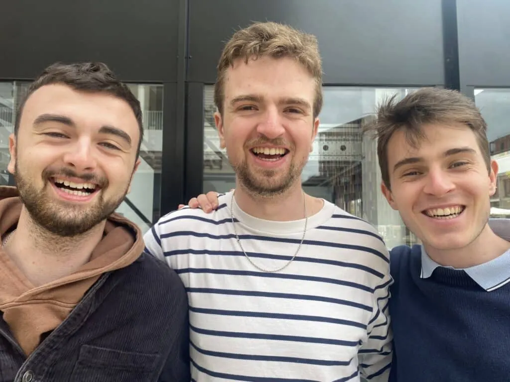 The three RentHunter cofounders: Nicolas, Romain and Fabien