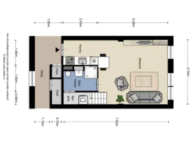 50m2 Appartement à louer pour 1542.75€/mois à Dorpstraat, Veldhoven