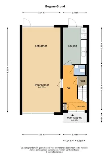 131m2 house to rent for 1535€/month in Baron van Ghentlaan, Voorschoten