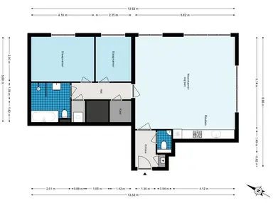 87μ² Διαμέρισμα προς ενοικίαση για 1975€/μήνα σε IJdoornlaan 1024, Amsterdam