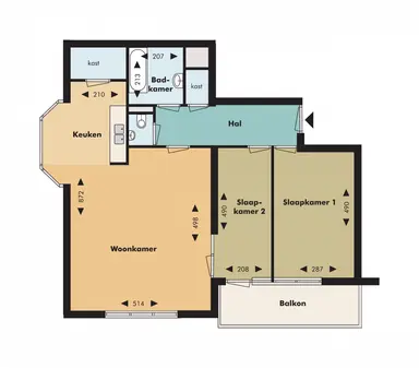 84m2 flat to rent for 1451€/month in Blekerssingel 47, Amersfoort