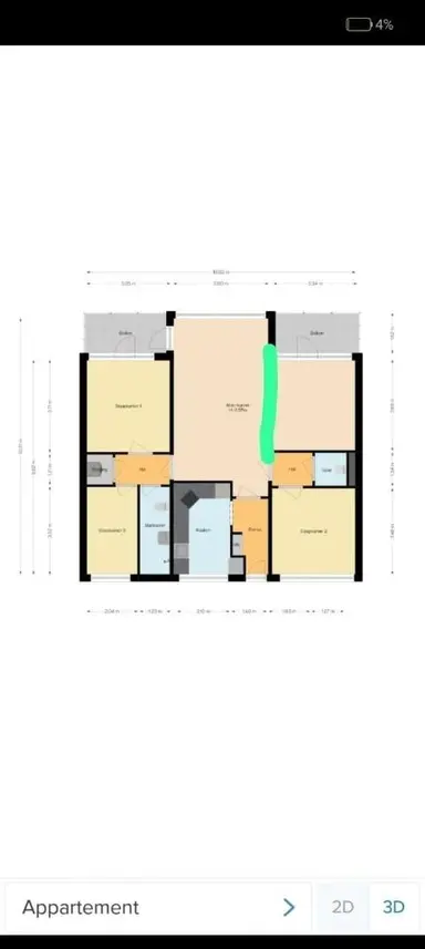 100m2 Kamer te huur voor 1180€/maand in Engelandlaan, Haarlem