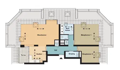 83m2 flat to rent for 1365€/month in Koekoeksbloem 134, Odijk