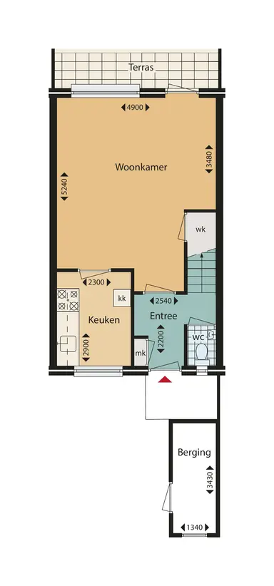 101m2 house to rent for 1400€/month in Schaalhoren 15, Noordwijk