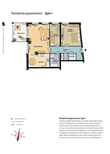 100m2 Appartamento in affitto per 1505€/mese a Sphinxlunet, Maastricht