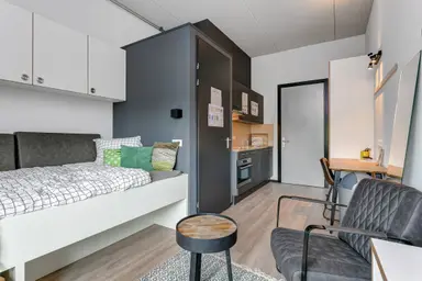 18m2 studio te huur voor 1078.68€/maand in Van Embdenstraat 154, Delft