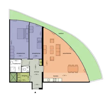 96m2 apartment to rent for 1715€/month in Spijkerboorweg 147, Haarlem