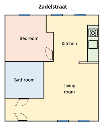 53m2 Appartement te huur voor 1895€/maand in Boterstraat, Utrecht