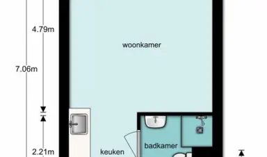 32m2 room to rent for 860€/month in Europaplein 26, Utrecht