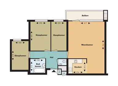 86m2 Appartement à louer pour 1455€/mois à Opwettensemolen 166, Eindhoven