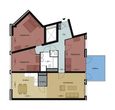 124m2 Appartement te huur voor 1915€/maand in Terheijdenstraat 50, Breda