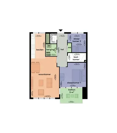 65m2 Appartamento in affitto per 1450€/mese a Wenenpromenade 7, Utrecht