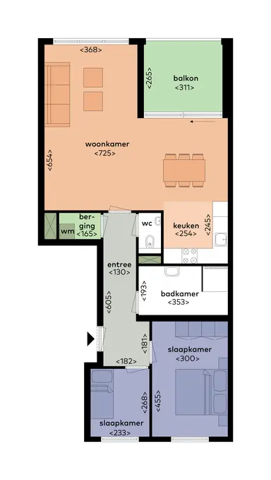 75m2 flat te huur voor 1340€/maand in Vesta 24, Purmerend