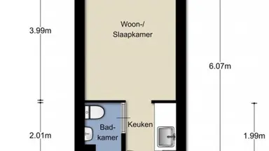 17m2 room to rent for 750€/month in Akerpolderstraat 3A, Amsterdam