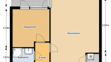 56μ² Διαμέρισμα προς ενοικίαση για 810€/μήνα σε Waddenstraat 37, Haarlem