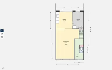 77μ² μονοκατοικία προς ενοικίαση για 764.14€/μήνα σε Biezematen 15, Apeldoorn