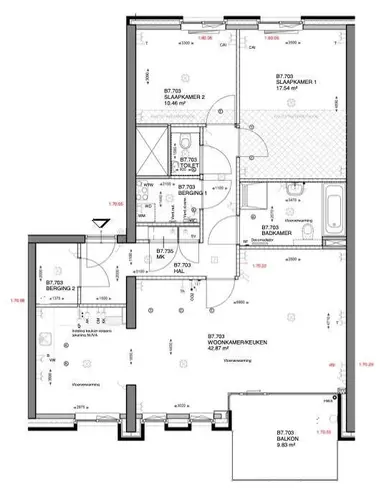 100m2 Appartement te huur voor 1940€/maand in Meerwater, Eindhoven