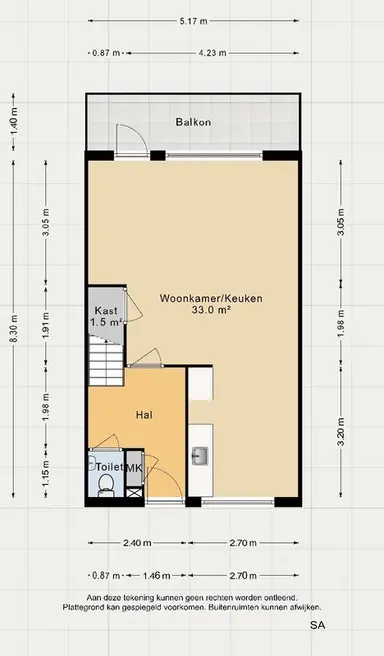 75m2 apartment to rent for 764€/month in Schoener 32 32, Lelystad