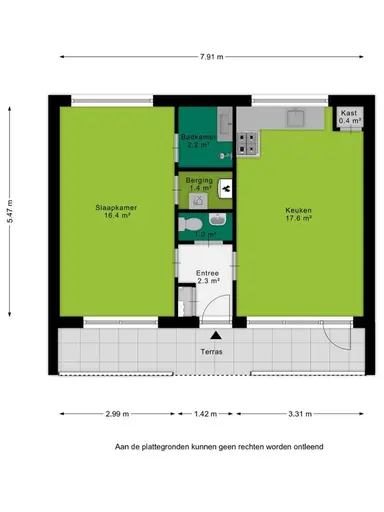 m2 Appartement à louer pour 945€/mois à Reinaldstraat, Arnhem