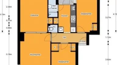 72m2 Appartement à louer pour 860€/mois à Oosterengweg 6-27, Hilversum