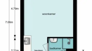32m2 Kamer te huur voor 870€/maand in Europaplein 27, Utrecht