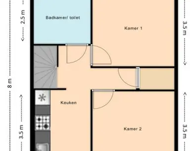 12m2 Kamer te huur voor 900€/maand in Peltlaan, Utrecht