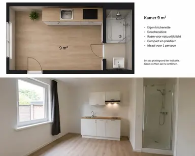 9m2 studio à louer pour 599€/mois à Tiendstraat, Helmond