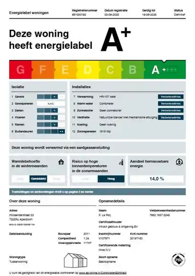 117m2 huis te huur voor 1500€/maand in Hollaenderstraat, Apeldoorn