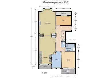 98m2 Appartamento in affitto per 2275€/mese a Goudenregenstraat, The Hague