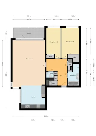 101m2 apartment to rent for 3100€/month in Seranggracht, Amsterdam