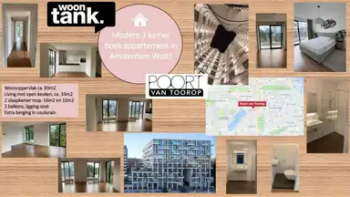 82m2 Appartement te huur voor 1895€/maand in Jan Tooropstraat 765, Amsterdam