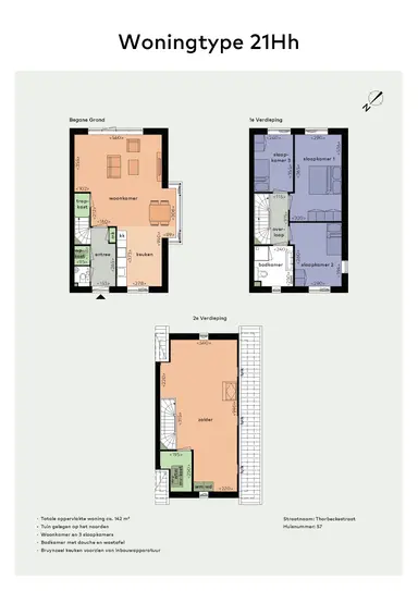 145m2 Casa in affitto per 1770€/mese a Thorbeckestraat 57, Oosterhout