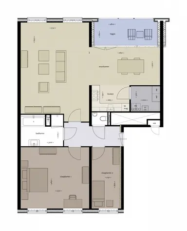 114m2 apartment to rent for 1760€/month in Hart van Brabantlaan 40, Tilburg