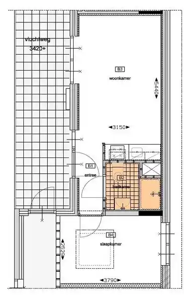 32m2 apartment to rent for 675€/month in Molenstraat, Roosendaal
