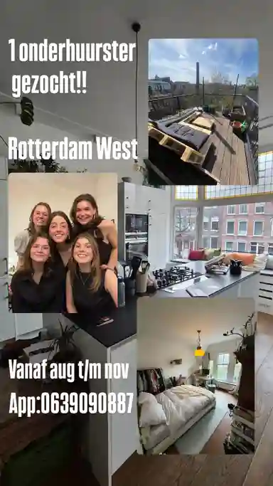 17m2 Chambre à louer pour 835€/mois à Claes de Vrieselaan, Rotterdam