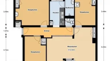 80m2 flat to rent for 1100€/month in Oude Loosdrechtseweg 18, Hilversum