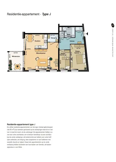 98m2 Appartement à louer pour 1555€/mois à Sphinxlunet 59D, Maastricht