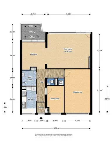 83m2 Wohnung zur Miete für 1900€/Monat in Groenendaal 99, Rotterdam