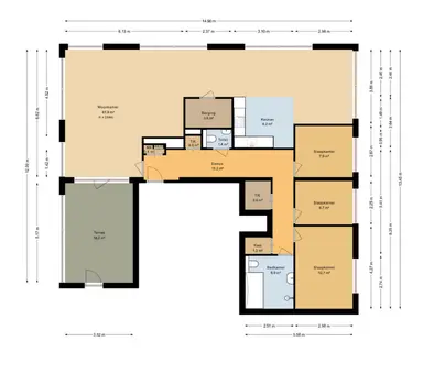 134m2 apartment to rent for 2300€/month in IJdoornlaan, Amsterdam