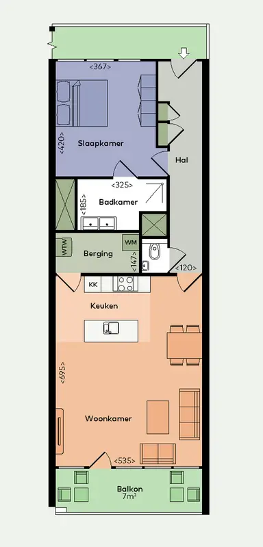 76m2 Appartement à louer pour 1455€/mois à Zalmstraat, Rotterdam