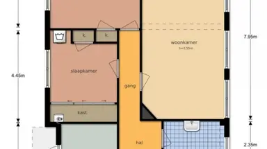 92m2 Appartamento in affitto per 982€/mese a Graslaan 29-1, Arnhem