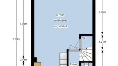 96μ² Διαμέρισμα προς ενοικίαση για 980€/μήνα σε Karel Doormanlaan 223, Hilversum
