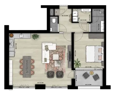 77m2 apartment to rent for 1565€/month in Walserijstraat 54, Eindhoven