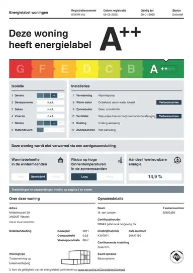 87m2 apartment to rent for 1500€/month in Middenburcht 30, Utrecht