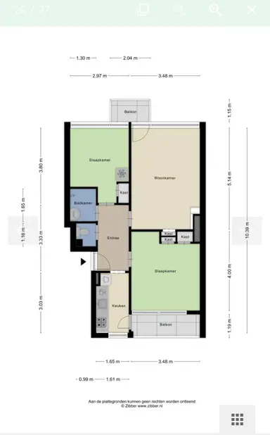 58μ² Διαμέρισμα προς ενοικίαση για 2150€/μήνα σε Wolvenlaan, Hilversum