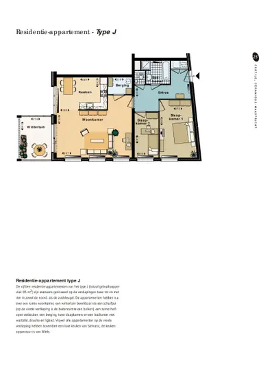98m2 Appartamento in affitto per 1500€/mese a Mosalunet 62F, Maastricht