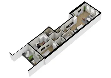 101μ² Διαμέρισμα προς ενοικίαση για 2145€/μήνα σε Lombardsteeg, Schiedam