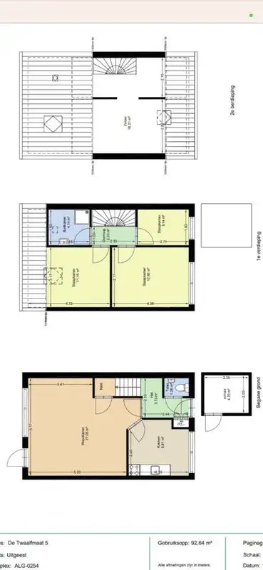 92m2 Appartement à louer pour 900€/mois à De Twaalfmaat, Uitgeest