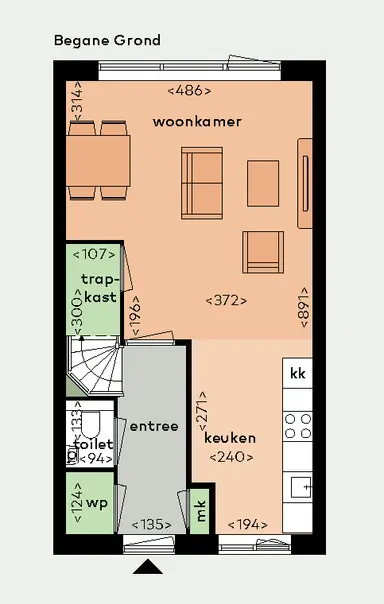 122m2 house to rent for 1840€/month in Burgemeester van Dijkesingel, Gouda