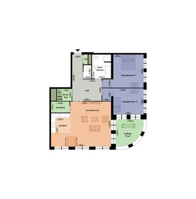 112m2 apartment to rent for 2065€/month in Hof van Bern, Utrecht